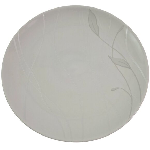 Pfaltzgraff Linea Grey on White Floral Coup Salad Luncheon Plates – Set of 3 - Picture 4 of 14